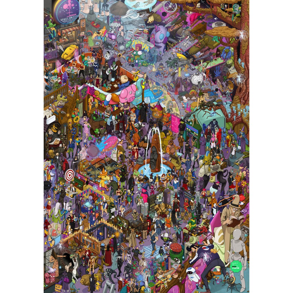 "S.P.A.C.E. CON:2225" Intergalactic convention poster "S.P.A.C.E. CON:2225" Intergalactic convention poster