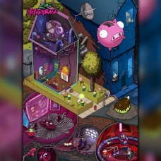 Invader Zim's base - cross section poster. Digital Edition