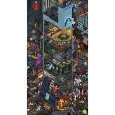  A.D. 2.222 - Giant Cyberpunk Character Poster. Digital extended edition