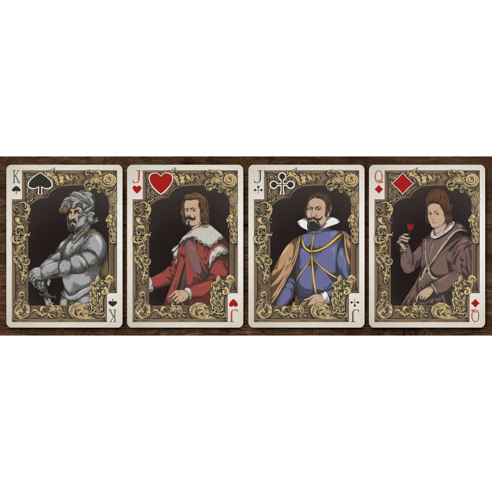 Medieval - playing cards. Gold edition