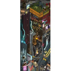  A.D. 2.222 - Giant Cyberpunk Character Poster. Digital edition. Season 1