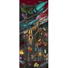  A.D. 2.222 - Giant Cyberpunk Character Poster. Digital edition. Season 2