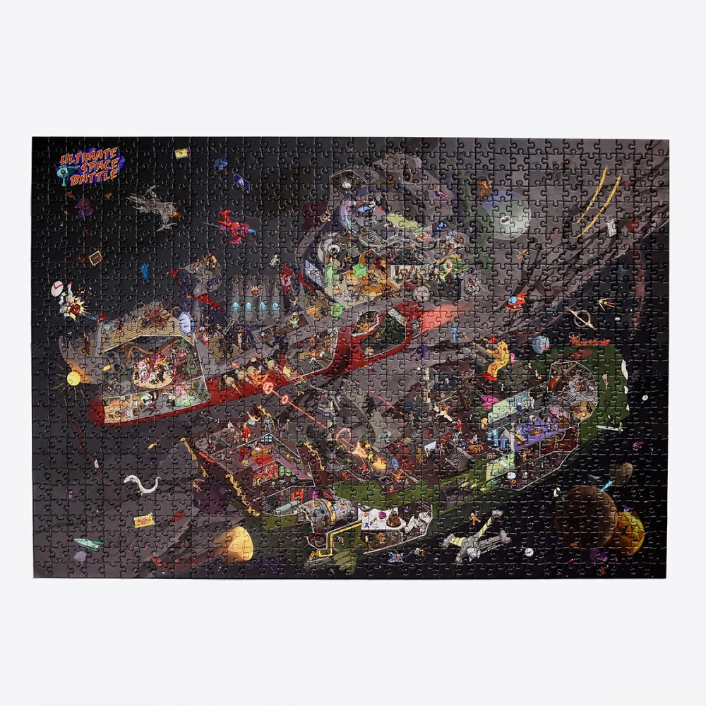 Ultimate Space Battle - Jigsaw puzzle 1000 pieces. 